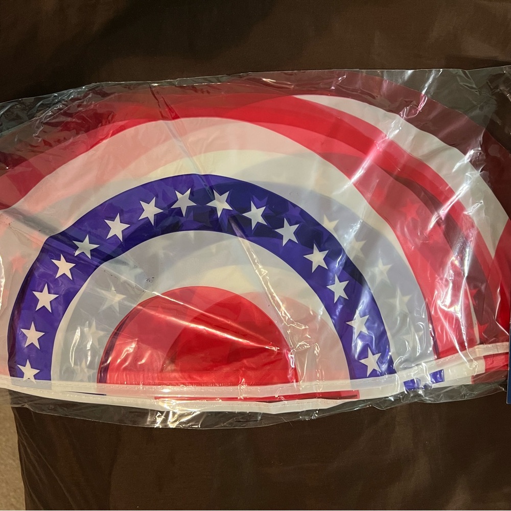 Patriotic Red, White, and Blue Party Banner